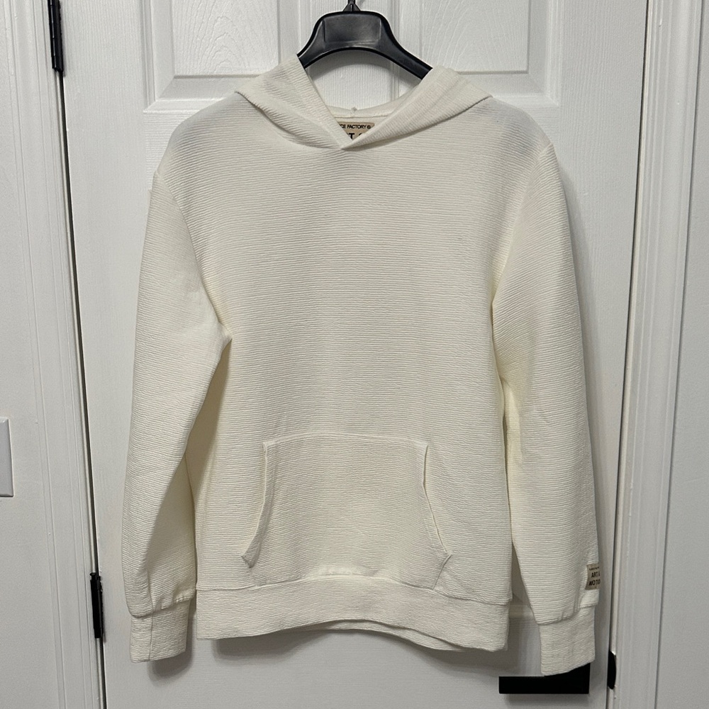 Men's Cream Hoodie Sweater